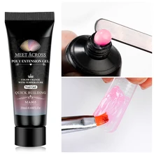 Conheça através da construção rápida acrílica térmica do verniz do prego do rosa do gel poli da extensão para as extensões do prego(China)