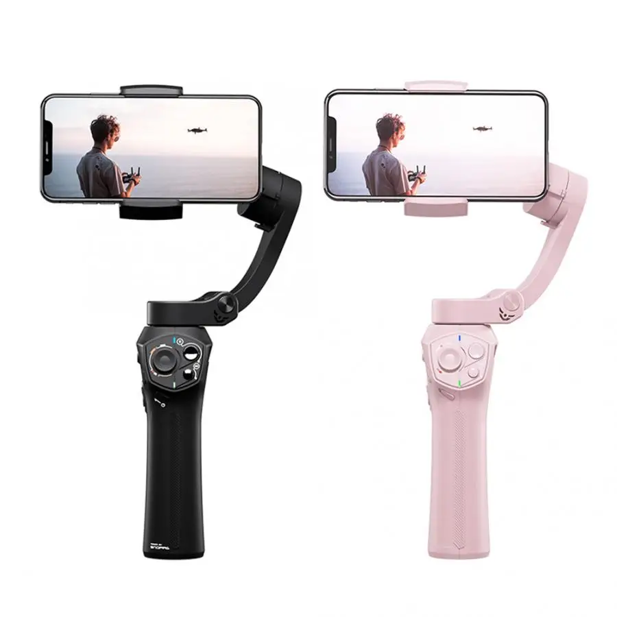 

Snoppa Atom 3-Axis Phones Foldable Pocket-Sized Handheld Gimbal Stabilizer for GoPro Wireless Charging Built-in Microphone