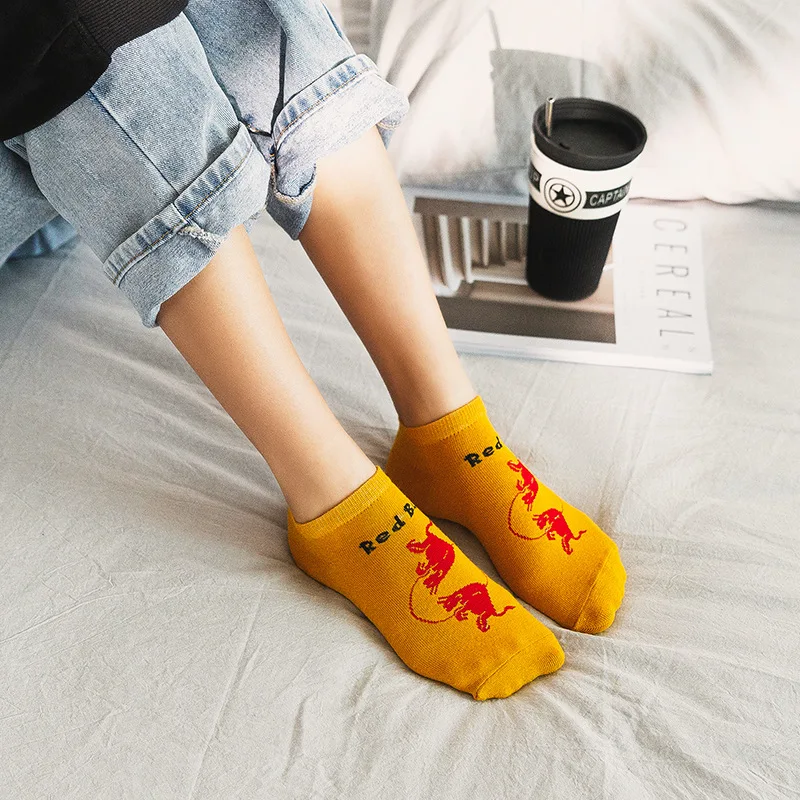 Popular Brand No-show Socks Coke Cool Socks Couples Spring next Season European And American Streets INS Wind Socks Men's Socks