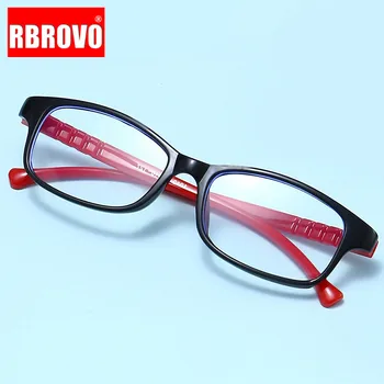 

RBROVO Square Glasses Frame Child Samll Eyewear Frame Girls/Boys Clear Lens Eyeglasses Frame Children Retro Anti-blue Glasses