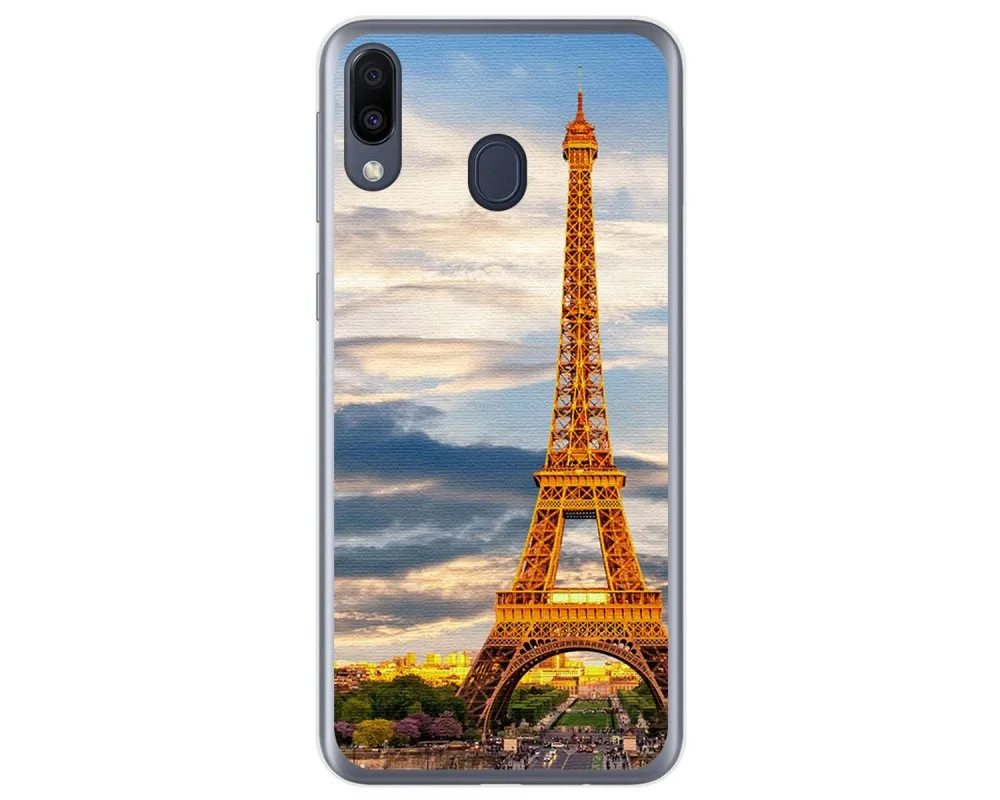Гелевый Чехол из ТПУ для Samsung Galaxy M20 дизайн ПАРИЖ рисунки | Мобильные телефоны и