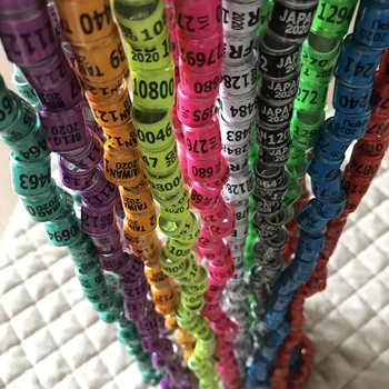 

2020 PIGEON RING colorful PIGEONS RINGs suppliers NL AU HKPA Taiwan DV BELG GB Iraq Japan FR 10000pcs/lot