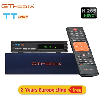

2020 GTMEDIA TT PRO Satellite TV Receiver DVB-T2 Digital Receiver DVB-S Tuner Built-in Wifi TV Box with 2 years cccam cline free