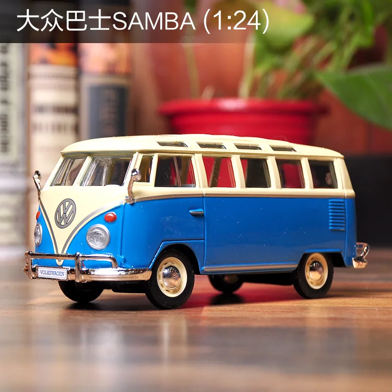 Модель автомобиля Maisto 1:24 Volkswagen Bus Samba, модель автомобиля из сплава, модель автомобиля для литья под давлением, модель автомобиля, украшение автомобиля, коллекция, подарочная игрушка - Цвет: SAMBA