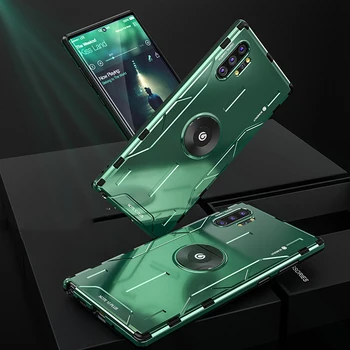 

Full Protection Shockproof Aluminum Metal & Hybrid Silicone Case For Samsung Galaxy Note 10/ Plus/ 9 Luxury Hard Back Cover Case