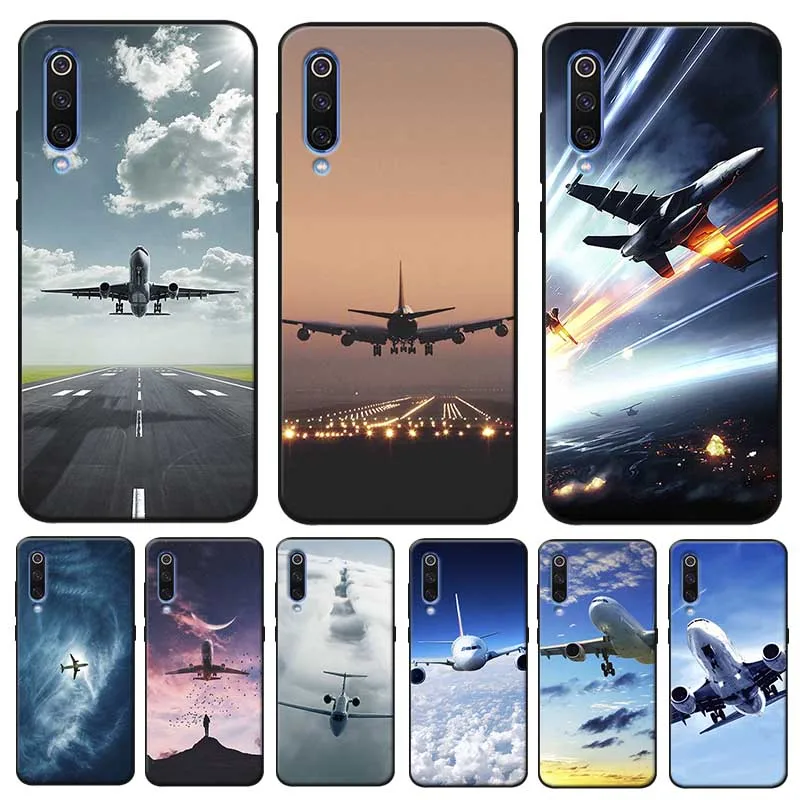 Авиационный самолет Летающий Дорожный Чехол для samsung galaxy note 8 9 10 pro plus Мягкий