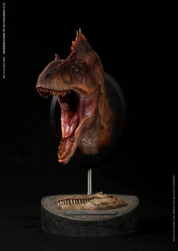 Коллекционная голова ALLOSAURUS с бюстом статуя MUS010A/B музейная серия игрушки