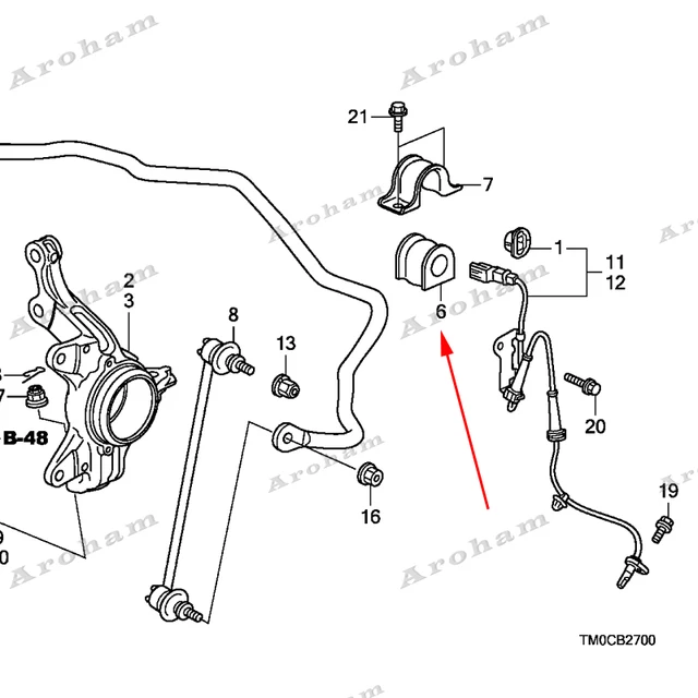 For Honda Civic 2006 2011 2008 Front Rear Balance Bar Bushing Fixed Rubber Sleeve Suspension Stabilizer Bar Bush Rubber Holder Vehicle Stabilizer Shaft Aliexpress