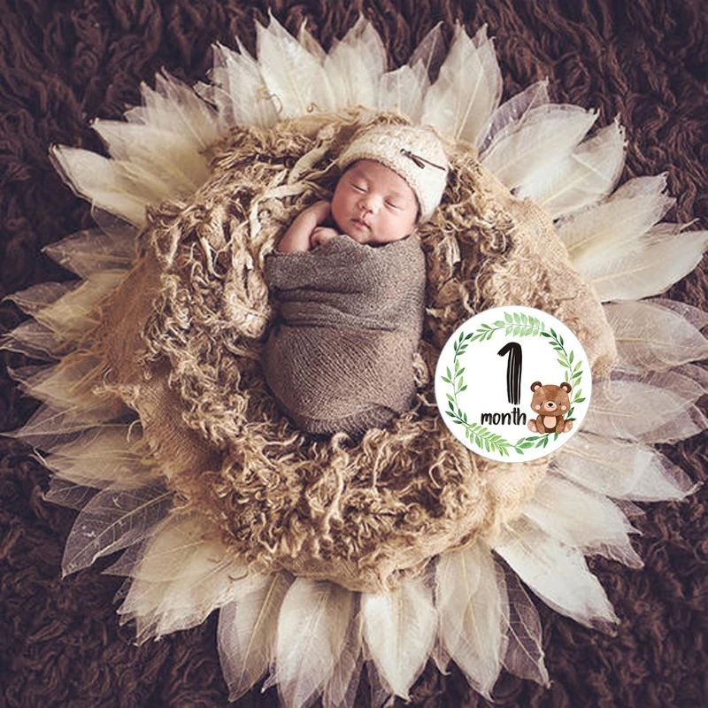 Baby Cards for Milestone Moments Unisex Designed Photo Cards Including Pregnancy and Key Age Markers Baby Shower Gift wooden milestone cards