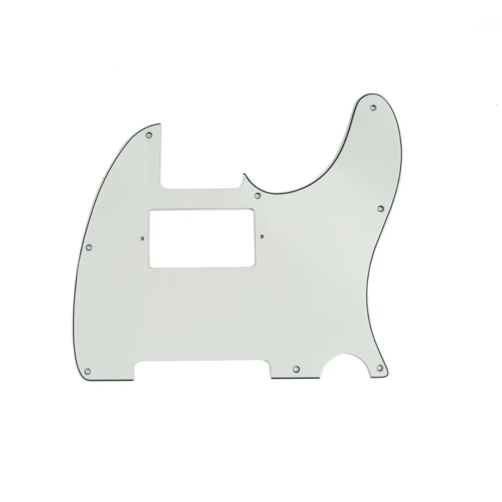 Musiclily 8 отверстий гитары Tele Pickguard хамбакер HH для США/мексиканский сделано Fender Стандартный Telecaster стиль, 3 слойный пергамент