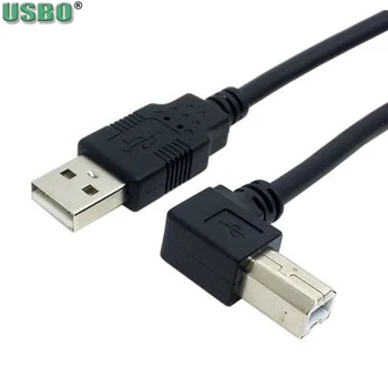 

Black 2m USB2.0 Elbow 90 Degree USB B Male to Printer power cable hard disk box scanner Extension Power cable line 0.5M 1.5M