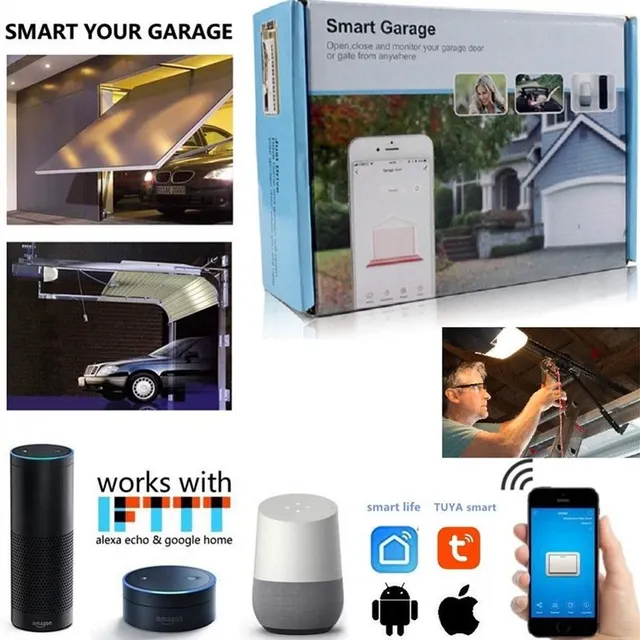 Inteligentny otwieracz drzwi garażowych Tuya WiFi z kontrola aplikacji kompatybilny z amazon alexa Google Home IFTTT sterowanie głosem tanie tanio GD300 IEEE802 11b g n 2 4GHz Tuya Smart Life Alexa Google Assistant IFTTT US EU UK AU White Inteligentny otwieracz drzwi garażowych Tuya WiFi z kontrola aplikacji kompatybilny z amazon alexa Google Home IFTTT sterowanie głosem tanie tanio GD300 IEEE802 11b g n 2 4GHz Tuya Smart Life Alexa Google Assistant IFTTT US EU UK AU White