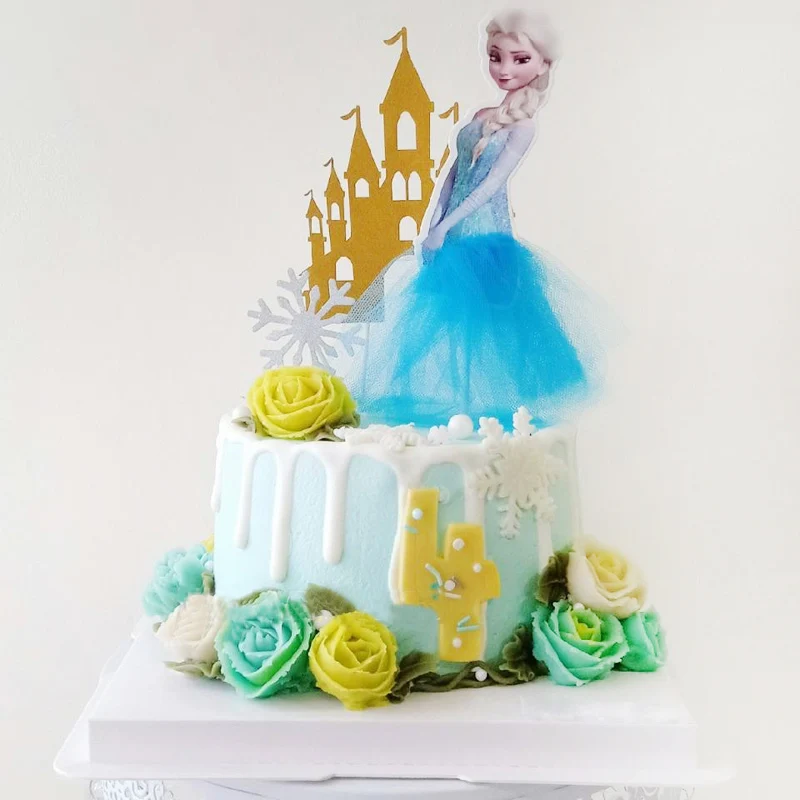 1 шт./лот топперы для торта Disney Elsa Anna Princess 13 см аксессуары на день рождения девочек