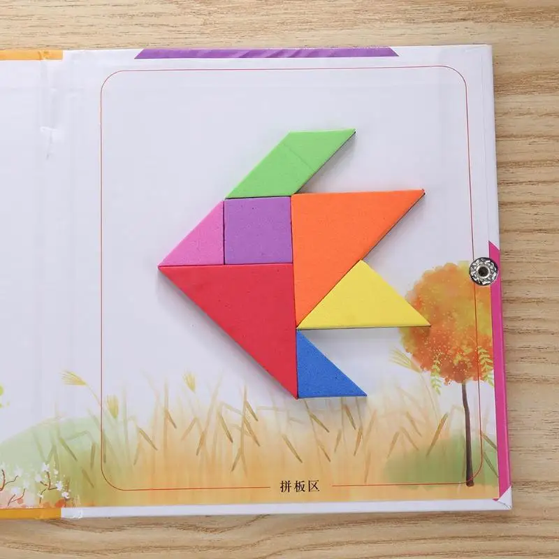 150 Магнитные пазлы Tangram детские игрушки вызов ваш IQ Монтессори обучающая