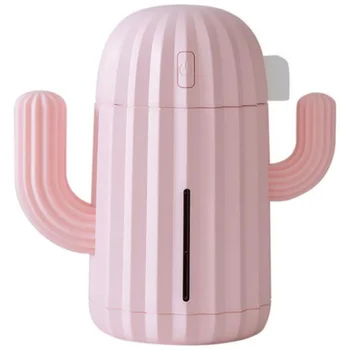 

340ML USB air Humidifier Cactus Timing aromatherapy Diffuser Mist Maker