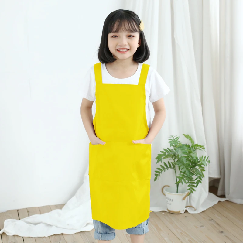 Детский фартук для дома, кухни, еды, покраски, одежда, водонепроницаемый, художественная, детская печать, на заказ, логотип, печать в большом