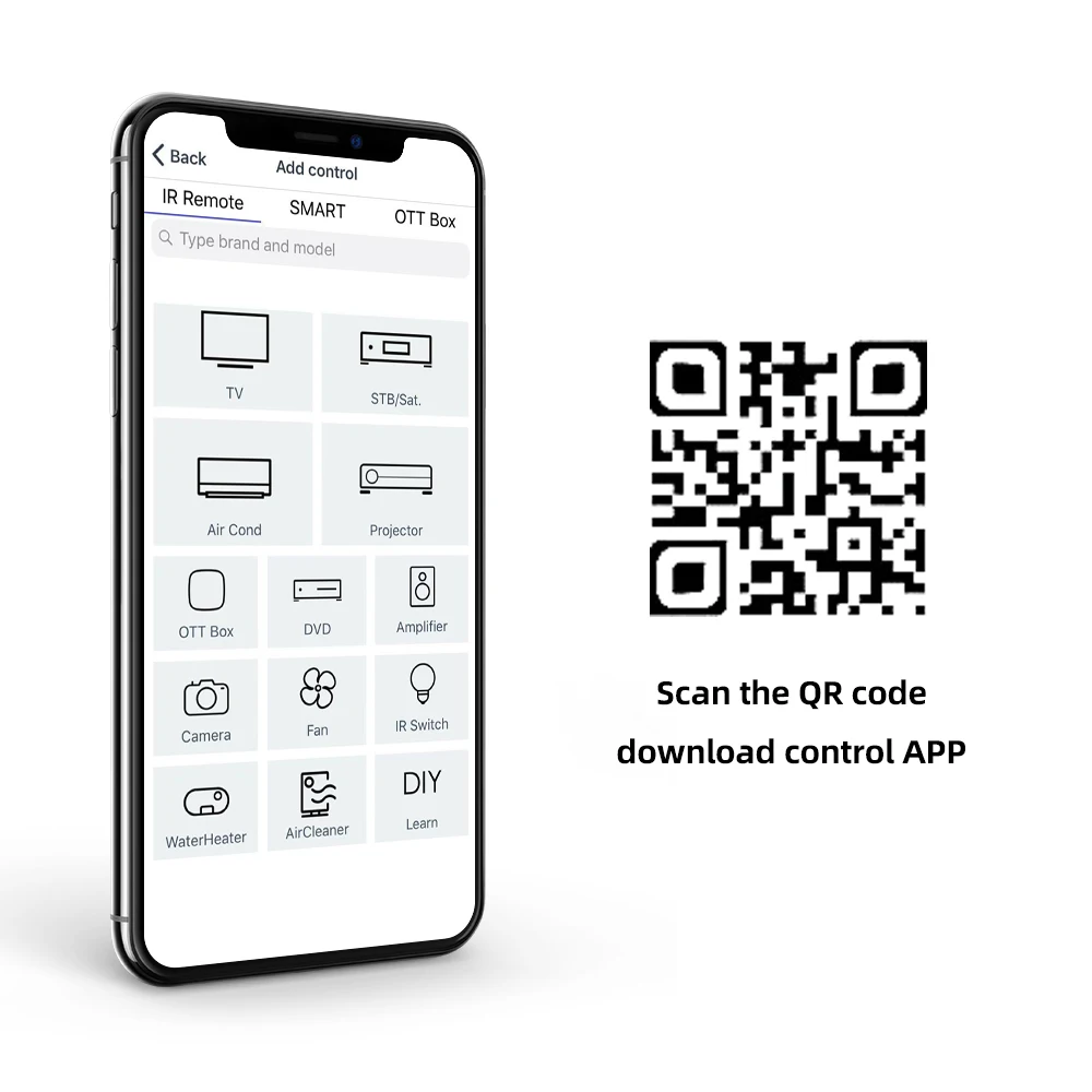ANMONE Micro USB type-C интерфейс смарт-приложение управление мобильный телефон пульт дистанционного управления беспроводной инфракрасный прибор адаптер для ТВ