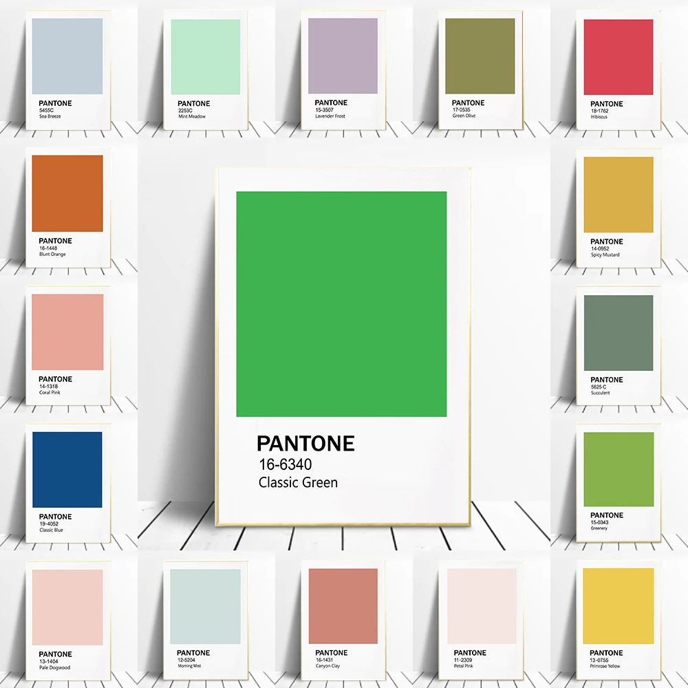 manipuleren opschorten Overgang Pastel Pantone Kleuren Prints Muur Art Canvas Schilderij Gallery Moderne  Noridc Art Esthetische Posters Voor Woonkamer Home Decor|Schilderij &  Schoonschrift| - AliExpress