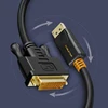 Cabletime DisplayPort a DVI macho a macho Cable DisplayPort DP a DVI adaptador de conexión 1080 p 3D para HDTV proyector PC N080 ► Foto 2/6