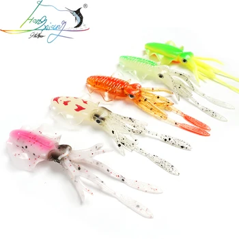 

50pcs 100pcsFishing Soft Lure 15.8g 150mm Luminous/UV Squid Jig Fishing Lures Octopus Calamar For Sea Fishing Wobbler Bait