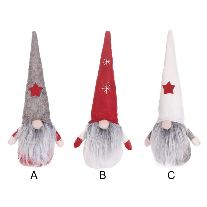 Рождественская длинная в плюшевой шляпе Tomte настольная Статуэтка Санта-Клауса Рождественская гном декорированная кукла украшения Праздничные рождественские подарки Decoracion Navidad