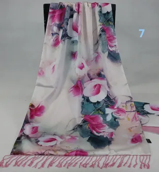 

Brand New Ladies High-grade Anti-silk Digital Inkjet Brushed Long Scarf Gift Scarf Direct Double-layer Thick Long Printed Shawl