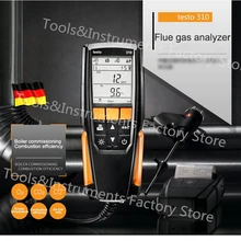 Testo 310 анализатор дымовых газов от 0 до 4000 Ppm O2 CO CO2 с подсветкой термопары с длинным зондом комплект сжигания