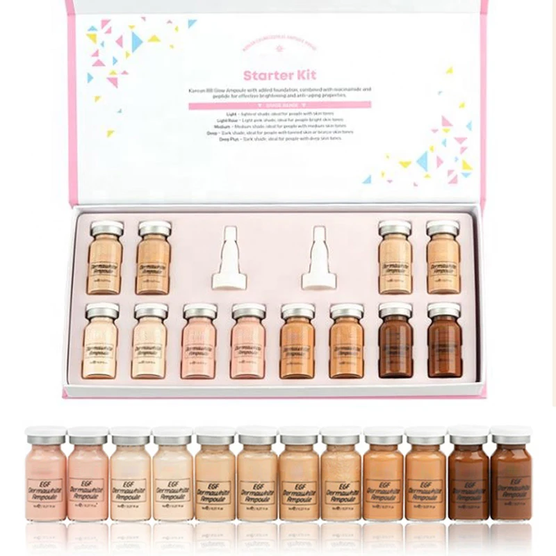 12pc new cream 20 шт 5 мл Отбеливающий Крем Сыворотка BB крем светящаяся Meso осветляющая сыворотка BB крем основа красота салон Косметика Макияж Жидкая foundatio - Цвет: 12pc new cream