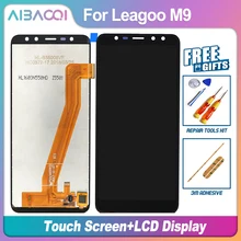 AiBaoQi جديد الأصلي 5.5 بوصة شاشة تعمل باللمس 1280X640 شاشة الكريستال السائل الجمعية استبدال ل Leagoo M9 أندرويد 7.0 MT6580A الهاتف