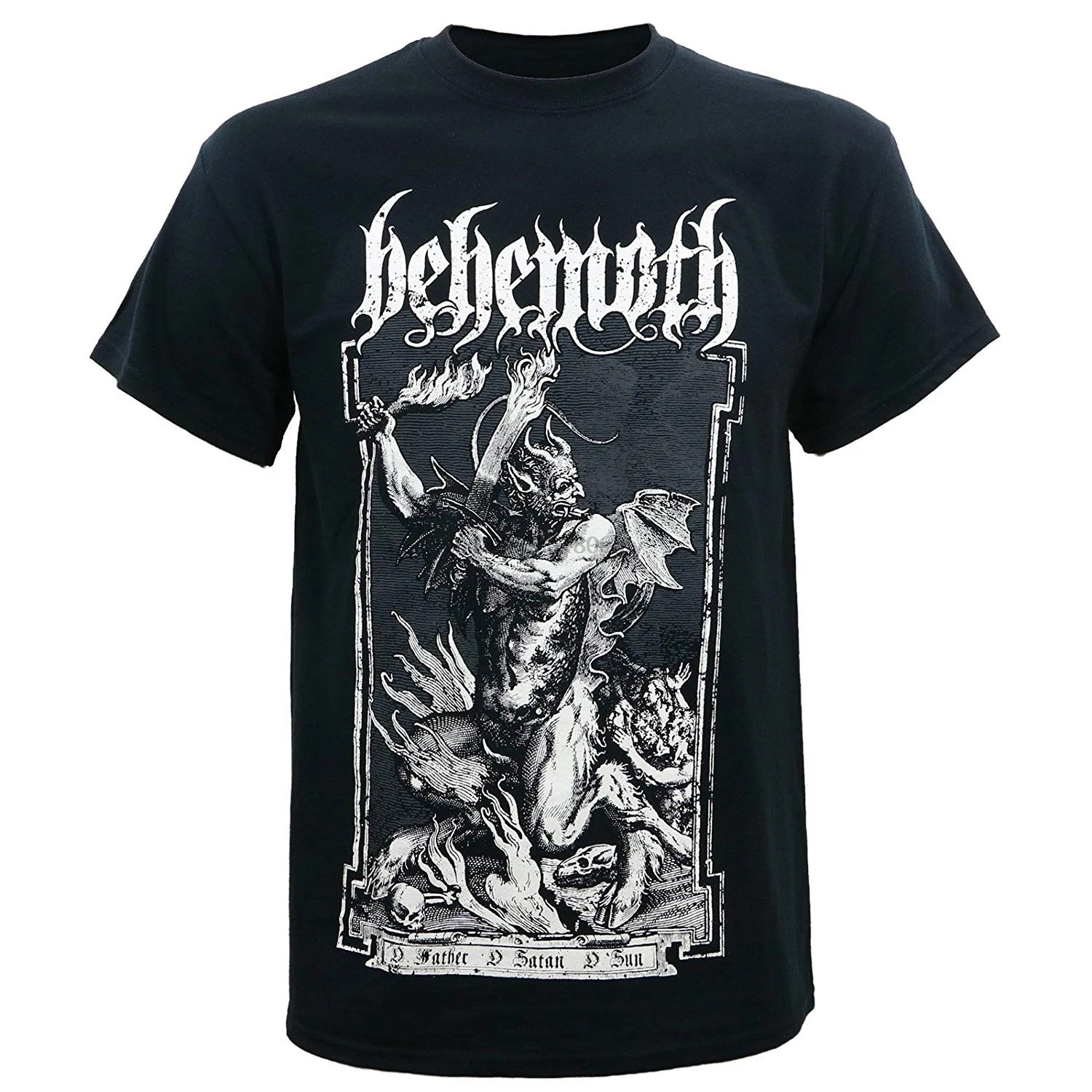 Behemoth MenO Father T Shirt Black Printed Men Cotton New Style Fashion 2019 Top Tee Mens Plus Size |