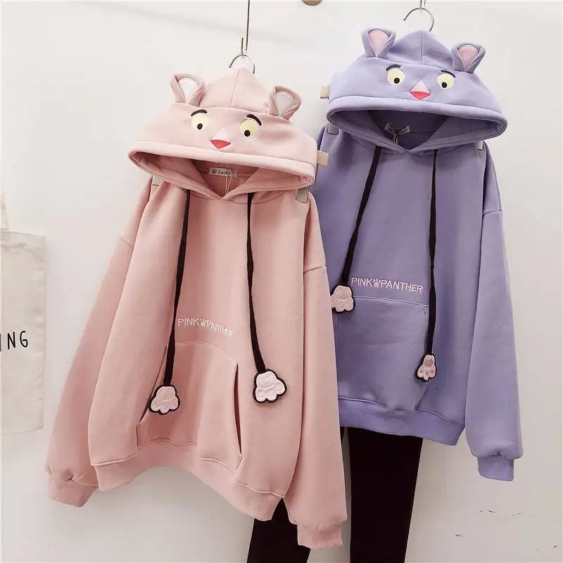 Kawaii Для женщин свободные кофты осень стильная футболка с изображением персонажей видеоигр принт в стиле Харадзюку Толстовка уличная белая негабаритных топы, зимние топы для девочек