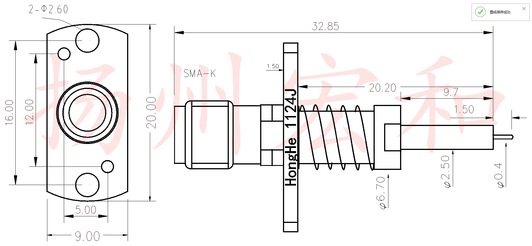 1124J test head high MM126314 radio frequency head high frequency probe R-F head third generation test T-CT018-J33