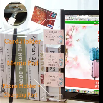 

New 2019 Transparent Adhesive Board Monitor Message Sticker Computer Moniter Side Memo Pad Board Note Board
