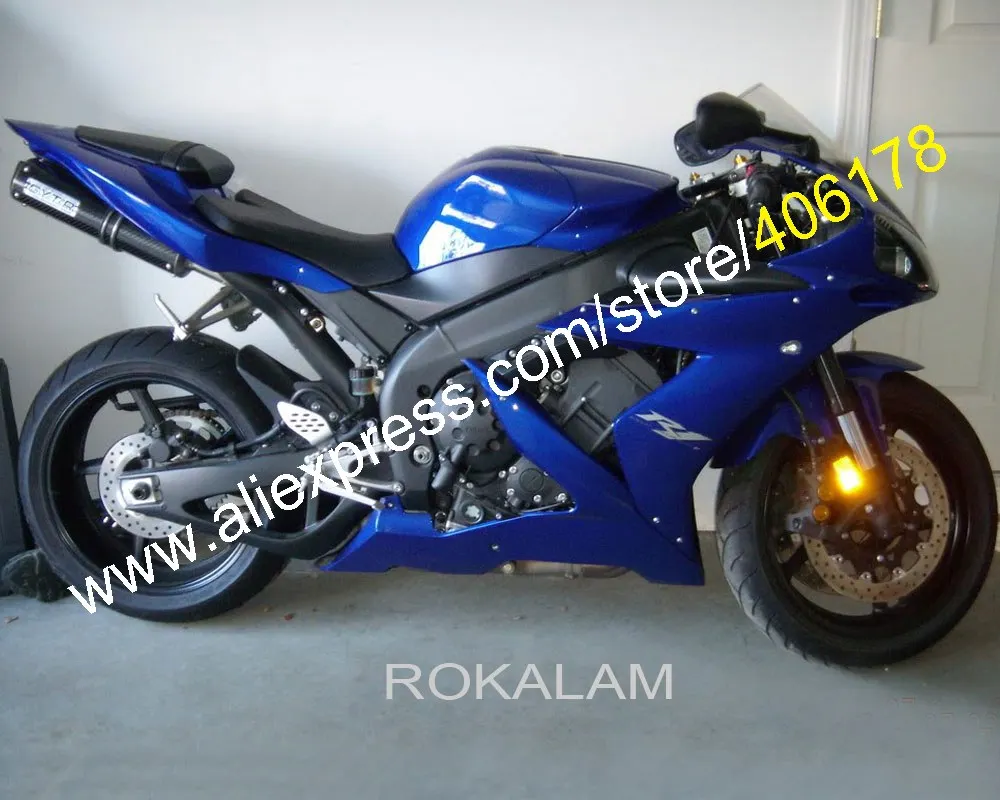 

Для Yamaha YZF R1 2004 2005 2006 YZF1000 04 05 06 YZF-1000 R1 все синие мотоциклетные Обтекатели (литьё под давлением)