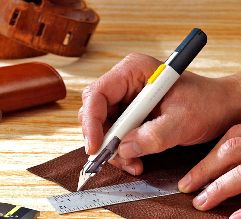 Utility Knife Box Cutter Professional Knives Japanese Stationery Knife Precision with Blades Paper Cutter Metal Work Art Knife