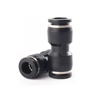 

8mm-6 8-10 10mm-12 6mm-4 8-12 OD Tube Equal/Reducer Tube Ttraight Plastic Quick Connector One Touch Push Into Pneumatic Fittings