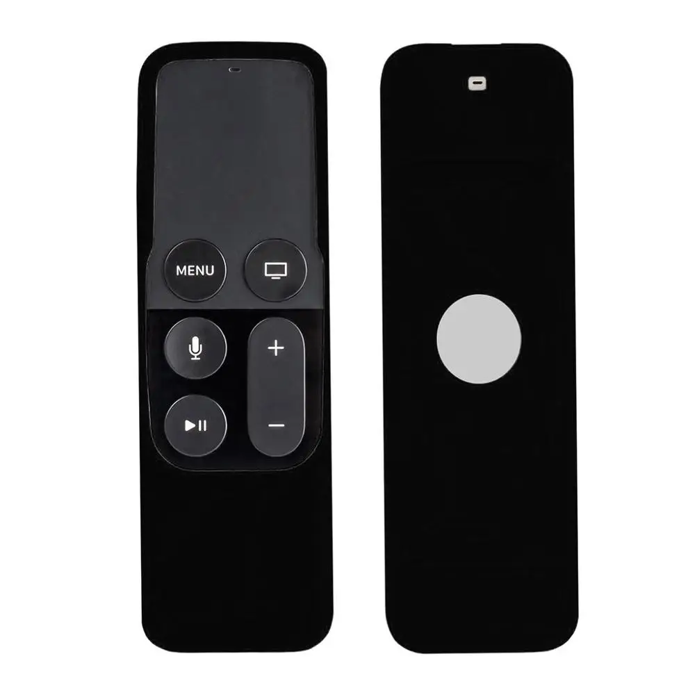 Противоскользящий силиконовый защитный чехол для Apple tv 4th Siri пульт дистанционного управления защитная оболочка с ремешком#1223
