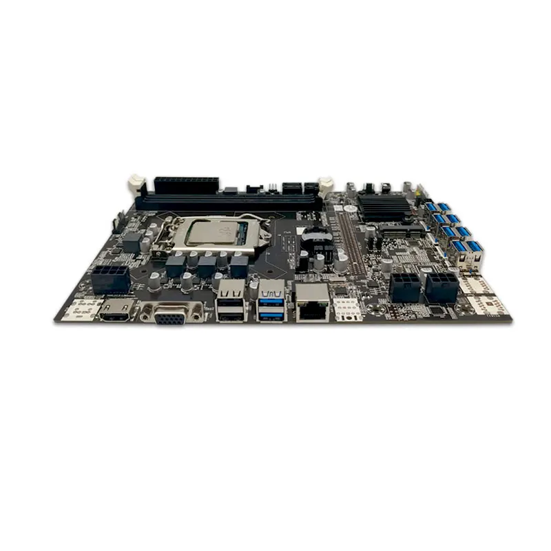 

Материнская плата B75 BTC для майнинга LGA1155 8 * PCIE, USB-адаптер, поддержка 2 * DDR3 B75, USB-материнская плата BTC