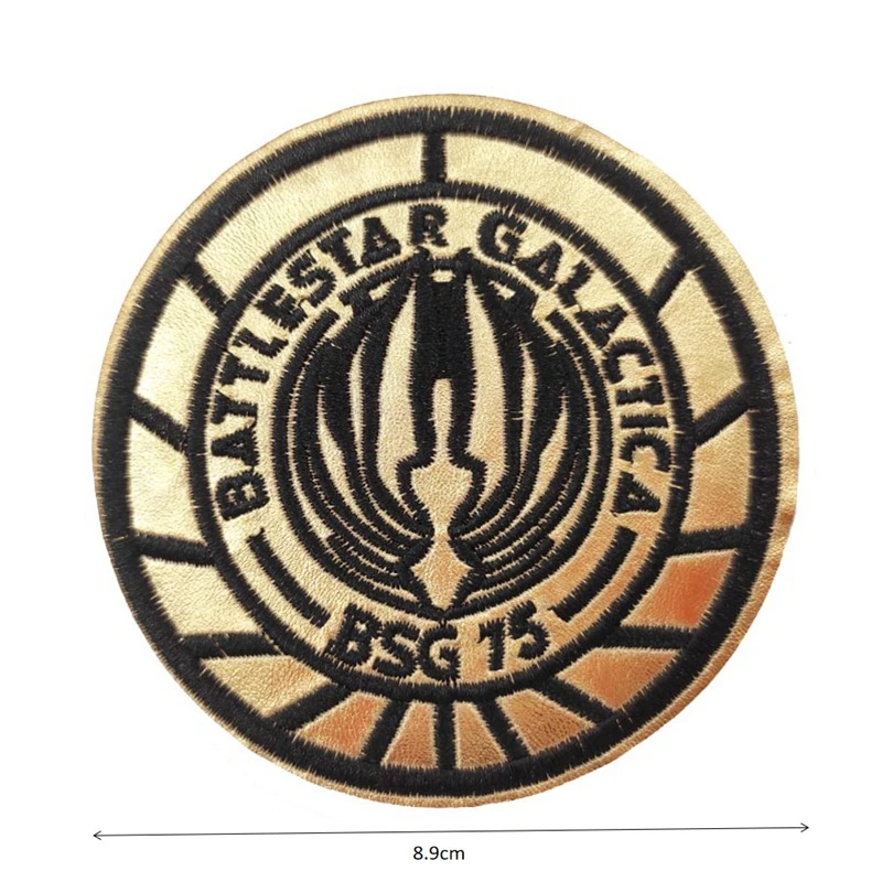 Battlestar Galactica BSG-75, полицейский, фольга, плечо, многосерийный телефильм, Униформа, аппликация, пришить/гладить на патч для одежды