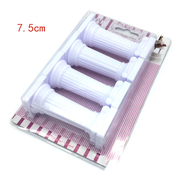 4PcsSet Multi-layered Cake Mold Roman Column Shape Cake Support Stand Decorate Pillars Wedding Cake Mould Pastry Baking Tools9