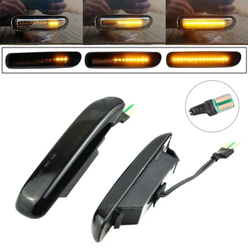 

2pcs Dynamic Led Marker Light Car Side Fender Yellow Flowing Sequential Turn Signal Light 12V For BMW 3 Series E46 Car Styling