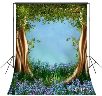 

Old Tree Meadow Purple Flower Photography Backdrop Spring Scene Photography Backgrounds Photographic Backdrops For Photo Studio
