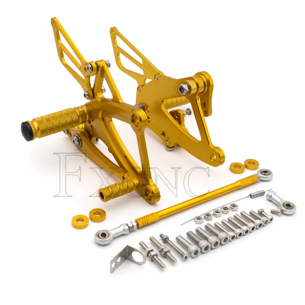 Для Honda CBR 500R 400R CB500F CB400F 2013- CNC Алюминиевый Регулируемый мотоцикл Rearset задний комплект ножка Peg педаль подножка