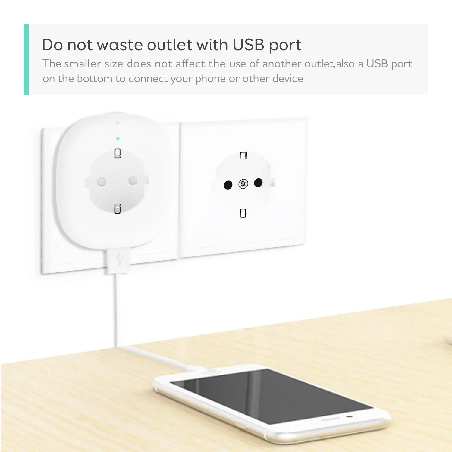 Интеллектуальная беспроводная (Wi Fi) Мощность розетка ЕС электрическая адаптер