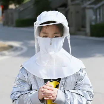 

Anti-spitting Protective Hat Dustproof Cover Peaked Cap Anti-Splash Cap