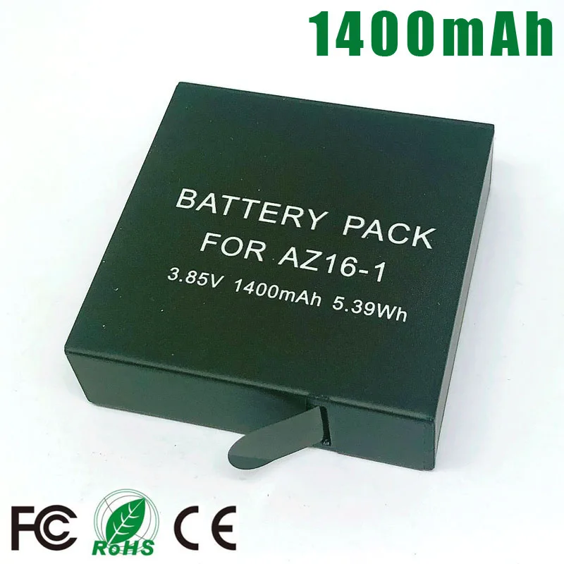 AZ16-1 AZ16 1 AZ161 Аккумулятор для Xiaomi Yi xiaoyi 2 4K AZ16-1 Sports Lite аксессуары для экшн-камеры DV Cam Камера движения