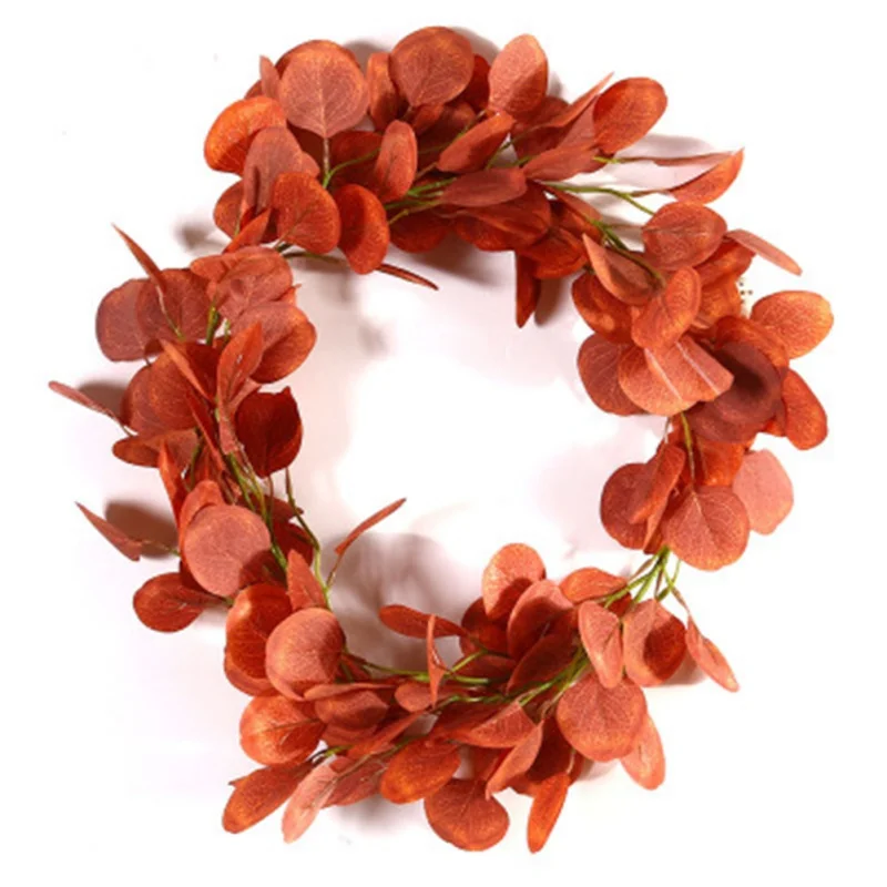 

2m Long Artificial Silk Hanging Eucalyptus Vine Wedding Party Simulation Long Wicker Leaves Vine Decorations