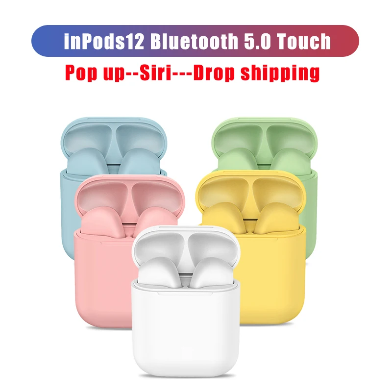 

2019 Matte Mini TWS Wireless Earphone Sport Sweatproof Bluetooth 5.0 Headphones Touch Pup-up Earbuds for i10 i20 tws i30 i60 i80