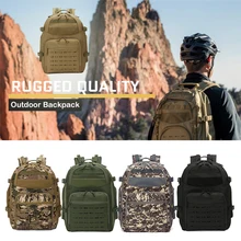 

Tactic Backpack Militri Army Rucksack Hunting Accessories Bag Hiking Camping 55L Large Capacity Waterproof Pack Multi-Functional