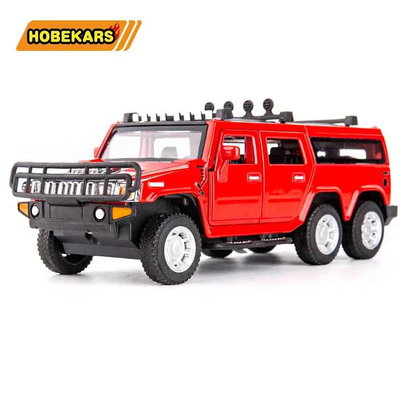 Diecasts & Toy транспортные средства 6 колес Hummer 1:32 модель автомобиля металлический